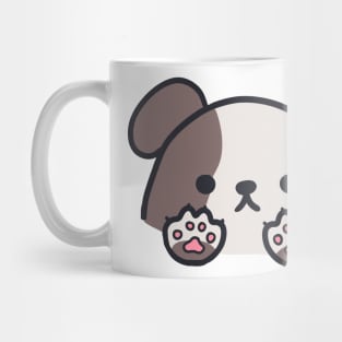 cute kawaii grey dotted dog Mug